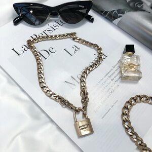 White Fox boutique Locked Up Necklace